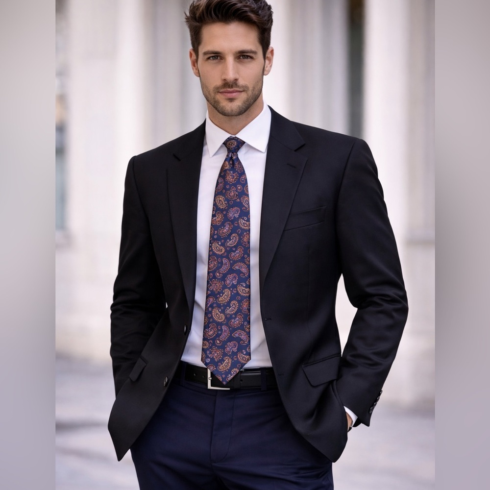 Cachet Black Wool Blazer​